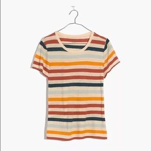 Madewell Striped Everyday T-Shirt. Size S.